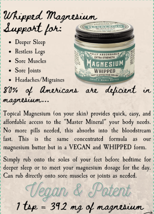 Roots and Leaves LLC Magnesium Whipped