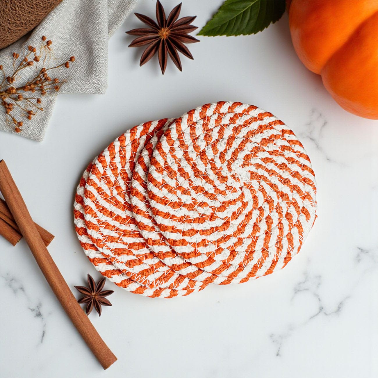 Fall Fabric Coasters