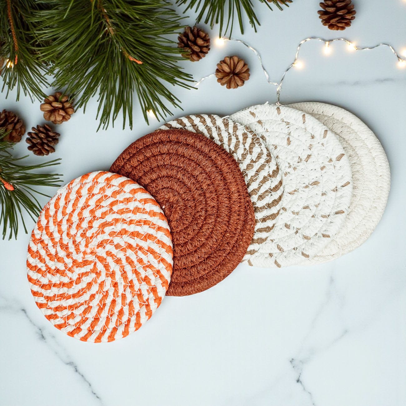 Fall Fabric Coasters