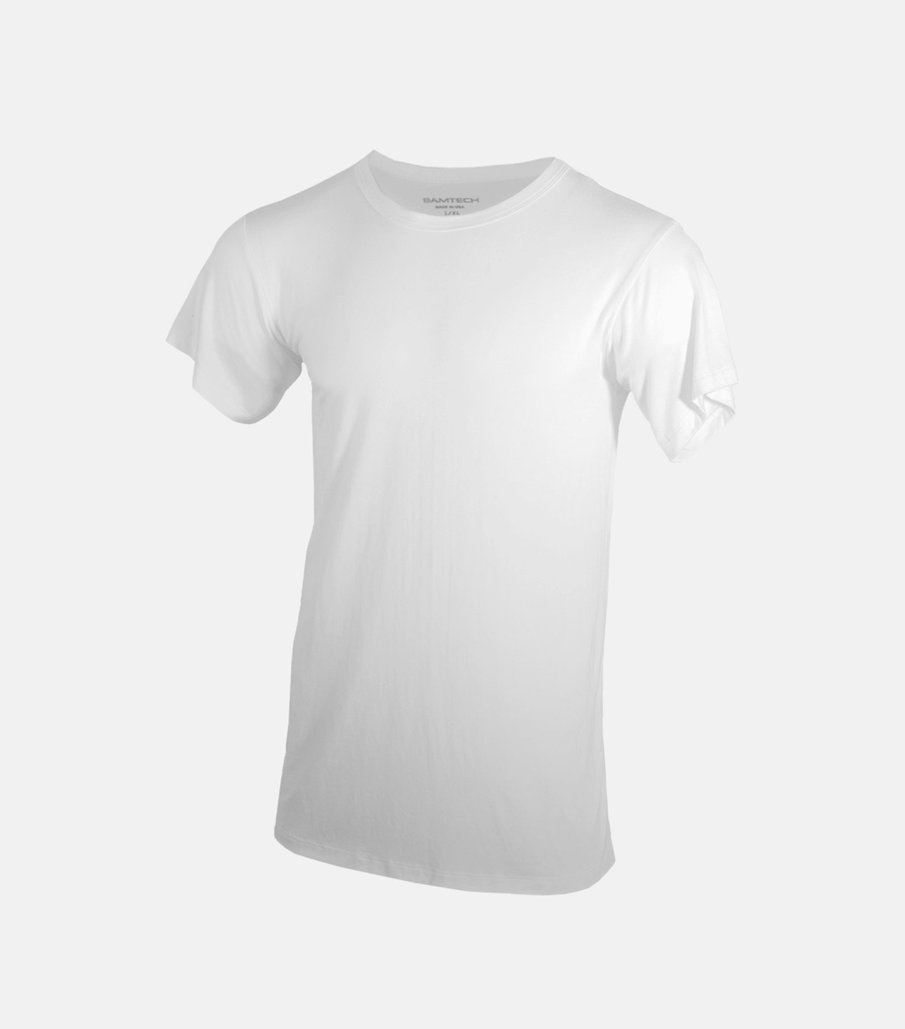 Bamtech Shirt S / White Bamboo Aerotech T-Shirt - Navy Blue