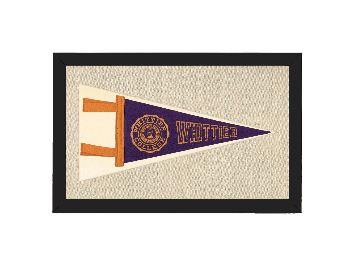 Vintage Whittier College Pennant