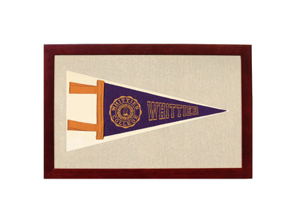 Vintage Whittier College Pennant