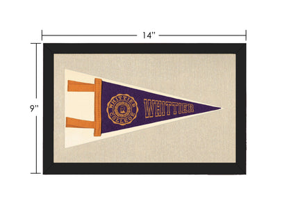 Vintage Whittier College Pennant