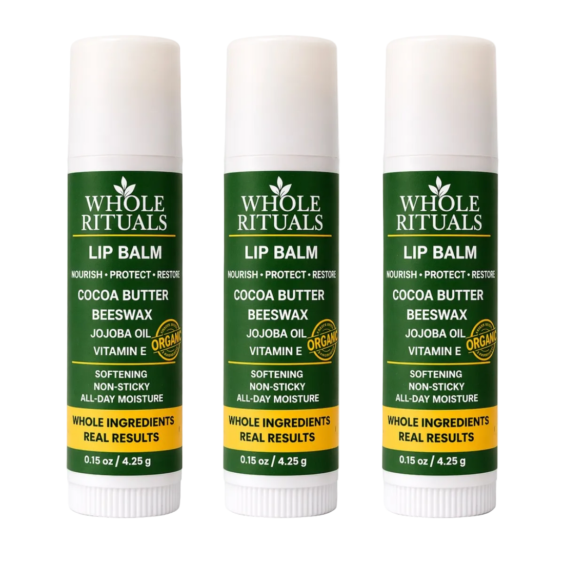 Cocoa Butter Lip Balm | Beeswax + Jojoba Oil + Vitamin E