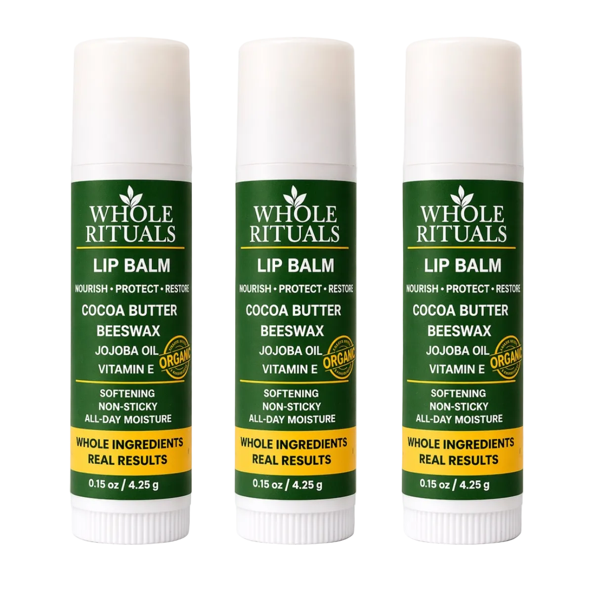 Cocoa Butter Lip Balm | Beeswax + Jojoba Oil + Vitamin E