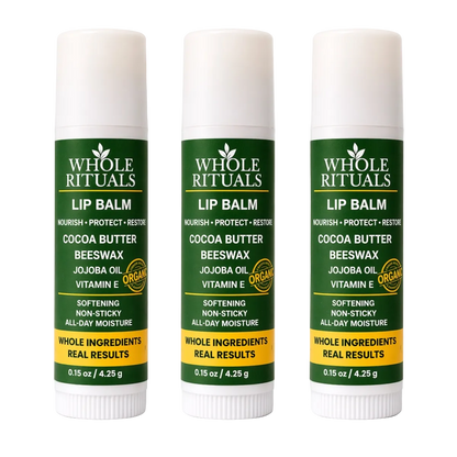 Cocoa Butter Lip Balm | Beeswax + Jojoba Oil + Vitamin E