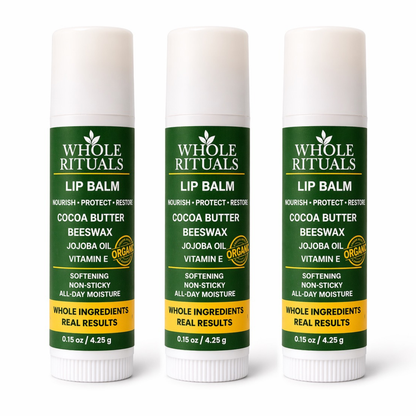 Cocoa Butter Lip Balm | Beeswax + Jojoba Oil + Vitamin E