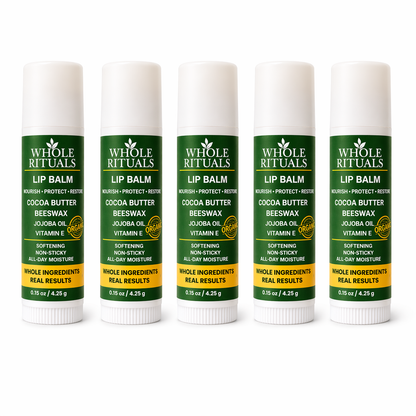 Cocoa Butter Lip Balm | Beeswax + Jojoba Oil + Vitamin E