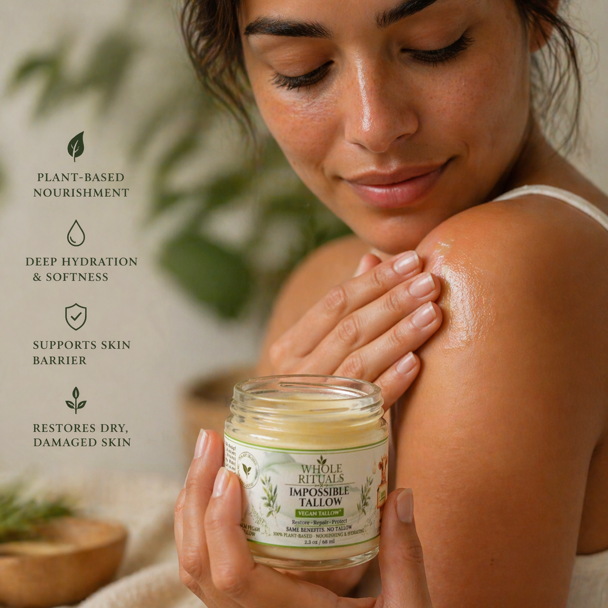Vegan Tallow Moisturizer - Unscented