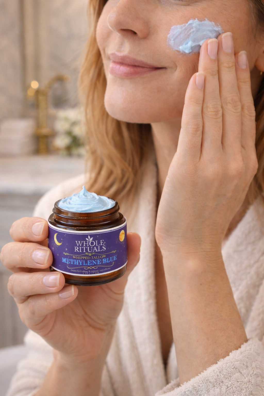 Methylene Blue Infused Tallow Balm - Whipped