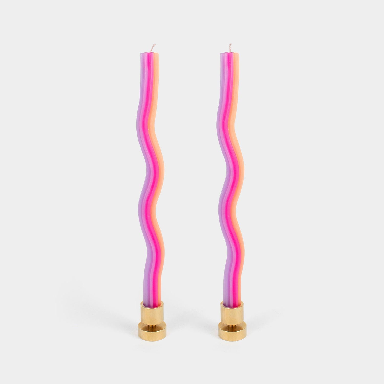Wiggle Candles - Orange, Pink &amp; Lavender (2 pack)