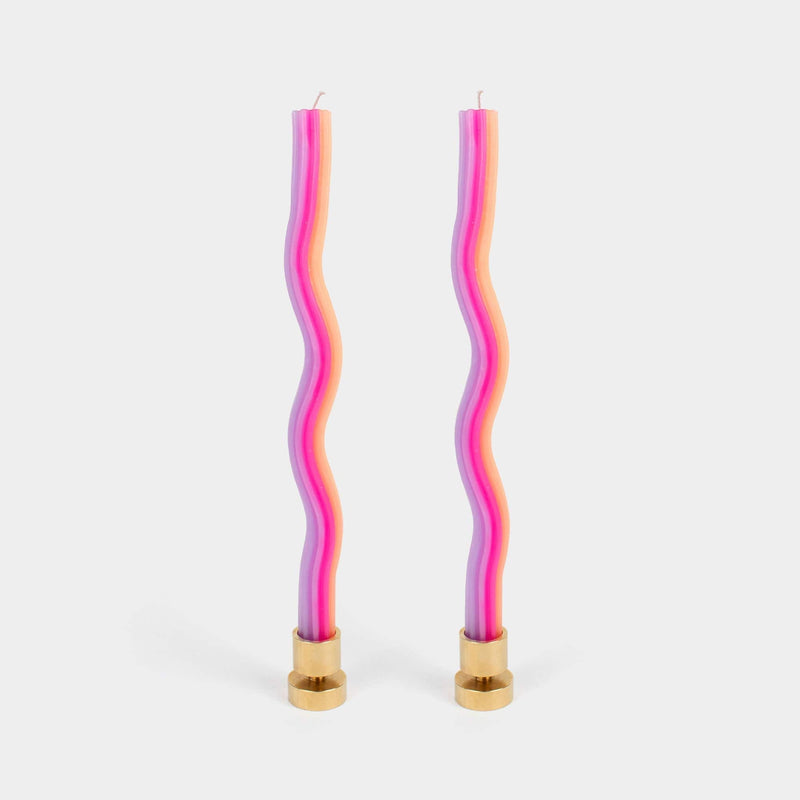 54Celsius Wiggle, Rope & Pivot Candles Wiggle Candles - Orange, Pink & Lavender (2 pack)