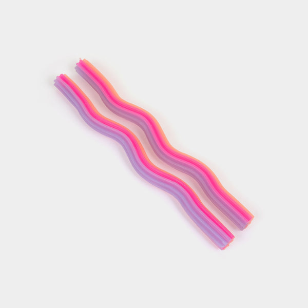 Wiggle Candles - Orange, Pink & Lavender (2 pack) - My American Goods