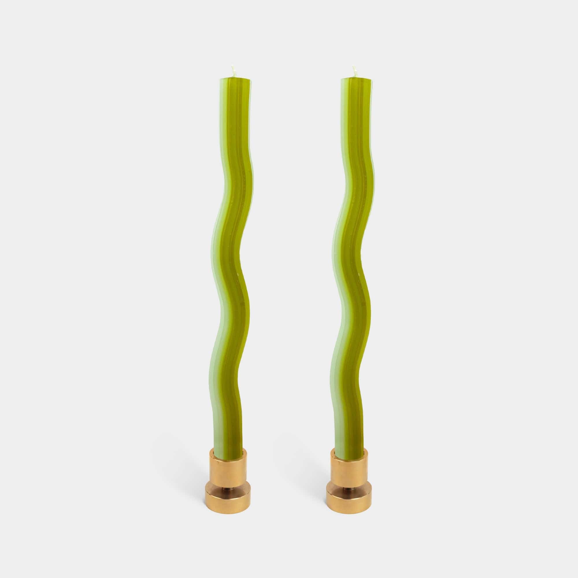 54Celsius Wiggle, Rope &amp; Pivot Candles Wiggle Candles - Green (2 pack)