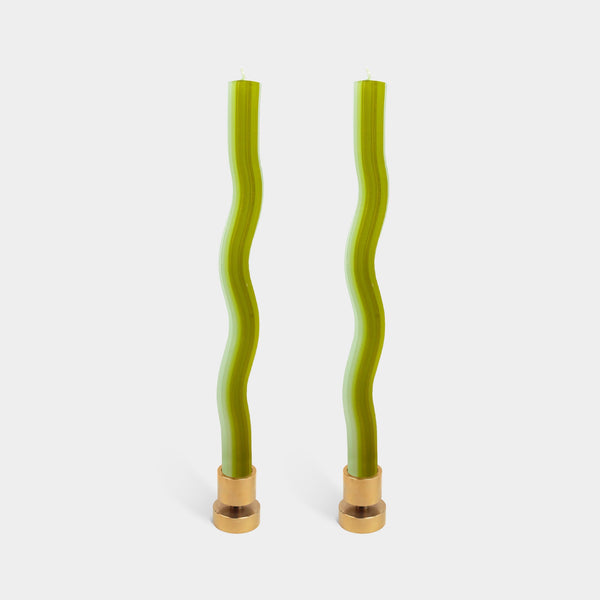 Wiggle Candles - Green (2 pack) - My American Goods
