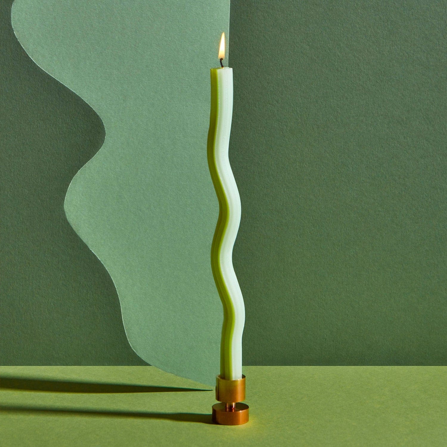 54Celsius Wiggle, Rope &amp; Pivot Candles Wiggle Candles - Green (2 pack)