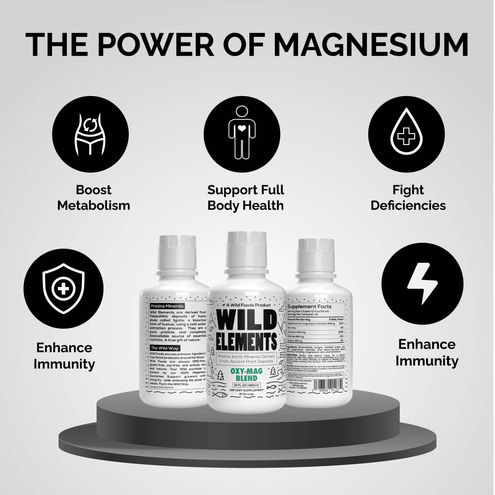 Liquidating: Oxy-Mag: Magnesium Minerals Blend, 16 servings - Derived from Ancient Plants - My American Goods