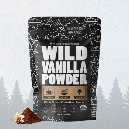 Vanilla Powder - 28 servings - Organic Ground Whole Vanilla Beans - My American Goods