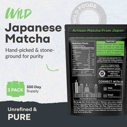 Matcha, 114 servings - Ceremonial Grade, Sustained Energy and Mood Enhancer - My American Goods