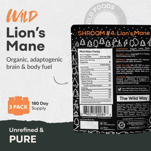 Lion's Mane Mushroom Extract, 78 Servings - Natural Support for Well-being - My American Goods