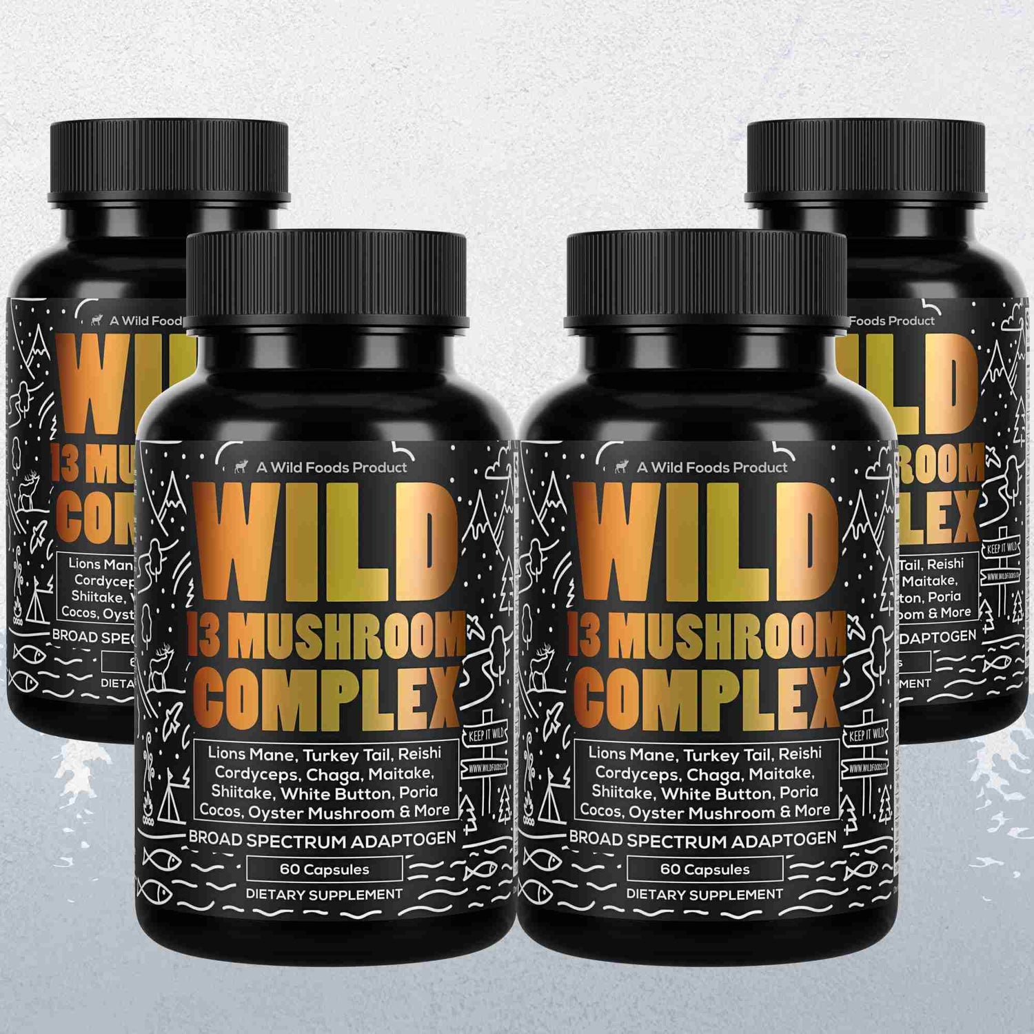 13 Mushroom Complex, 30 servings - Immunity and Longevity Support - My American Goods