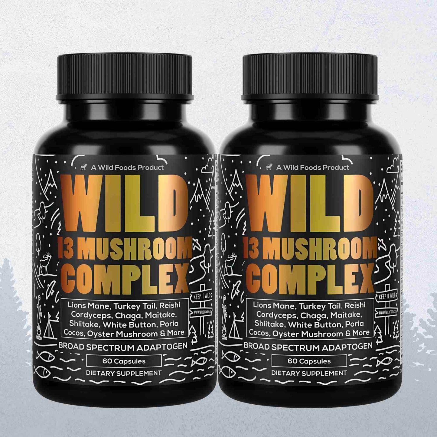 13 Mushroom Complex, 30 servings - Immunity and Longevity Support - My American Goods
