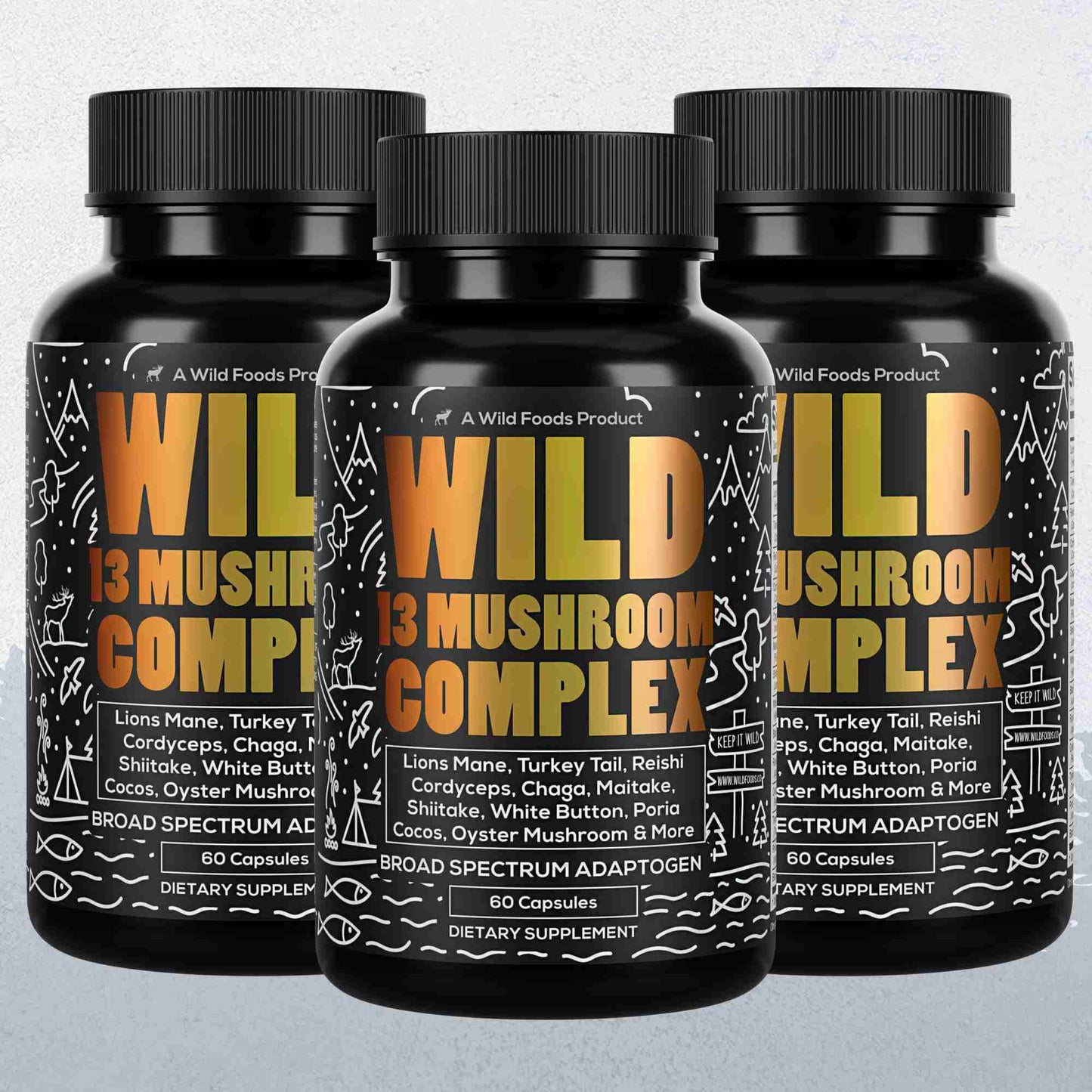 13 Mushroom Complex, 30 servings - Immunity and Longevity Support - My American Goods