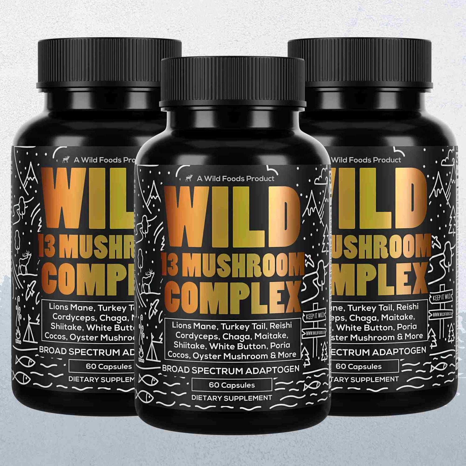 13 Mushroom Complex, 30 servings - Immunity and Longevity Support - My American Goods