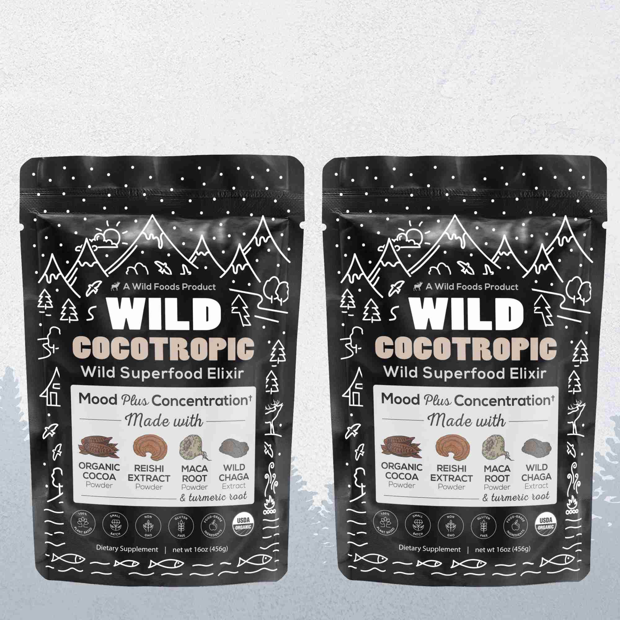 CocoTropic, 32 servings – Organic Mushroom Mix for Energy &amp; Focus - My American Goods