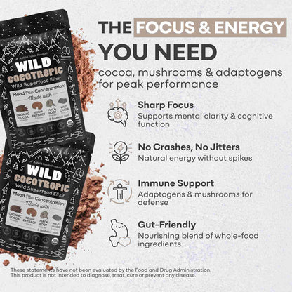 CocoTropic, 32 servings – Organic Mushroom Mix for Energy &amp; Focus - My American Goods