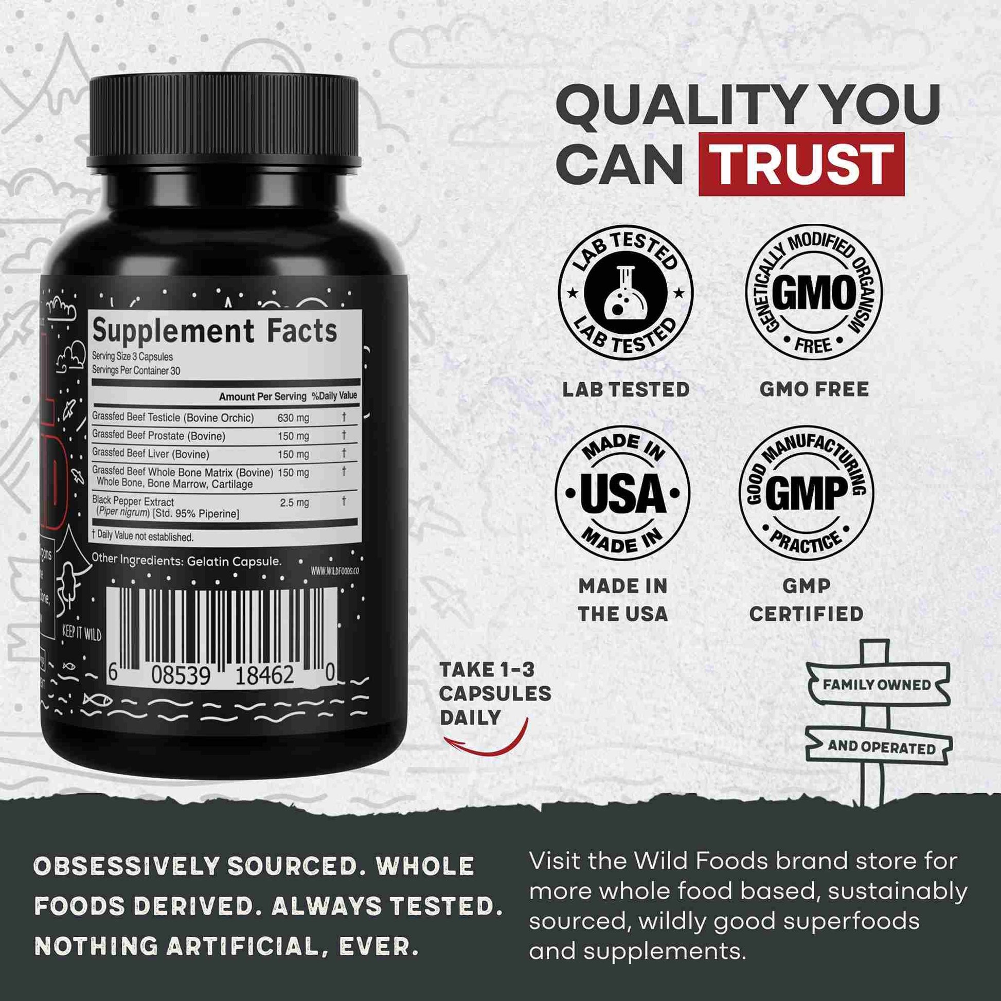 Bull Blend, 30 servings – Natural Male Hormone & Energy Support - My American Goods