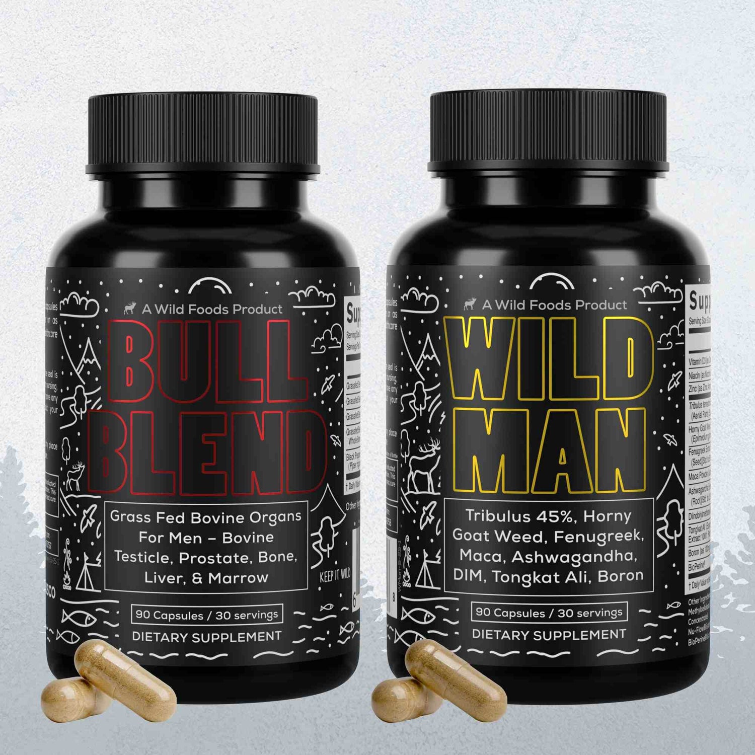 Bull Blend, 30 servings – Natural Male Hormone &amp; Energy Support - My American Goods