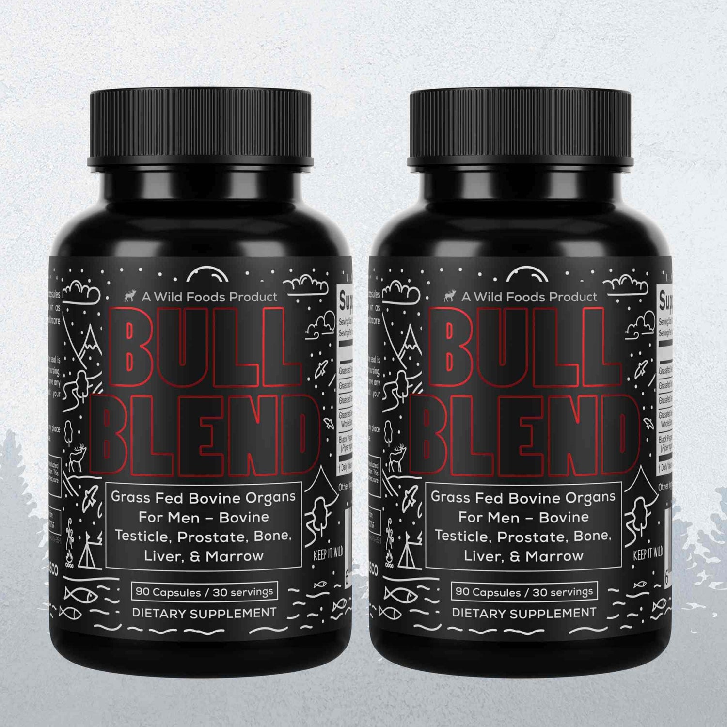 Bull Blend, 30 servings – Natural Male Hormone &amp; Energy Support - My American Goods