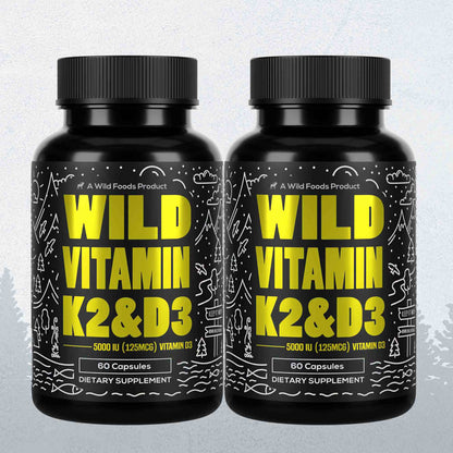 Vitamin K2 (MK-7) &amp; Vitamin D3 (5000 IU) &amp; Black Pepper Extract - My American Goods