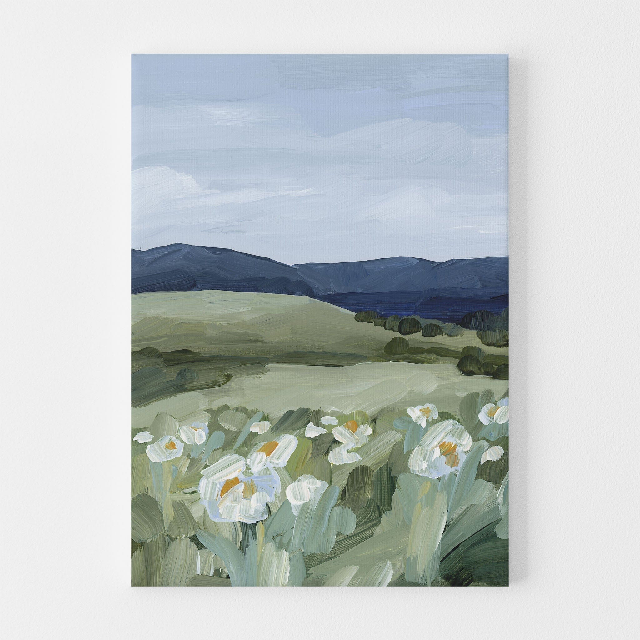 Katie Garrison Art Print Stretched Canvas / 8x10 in / No Frame "Wild Poppies" Art Print