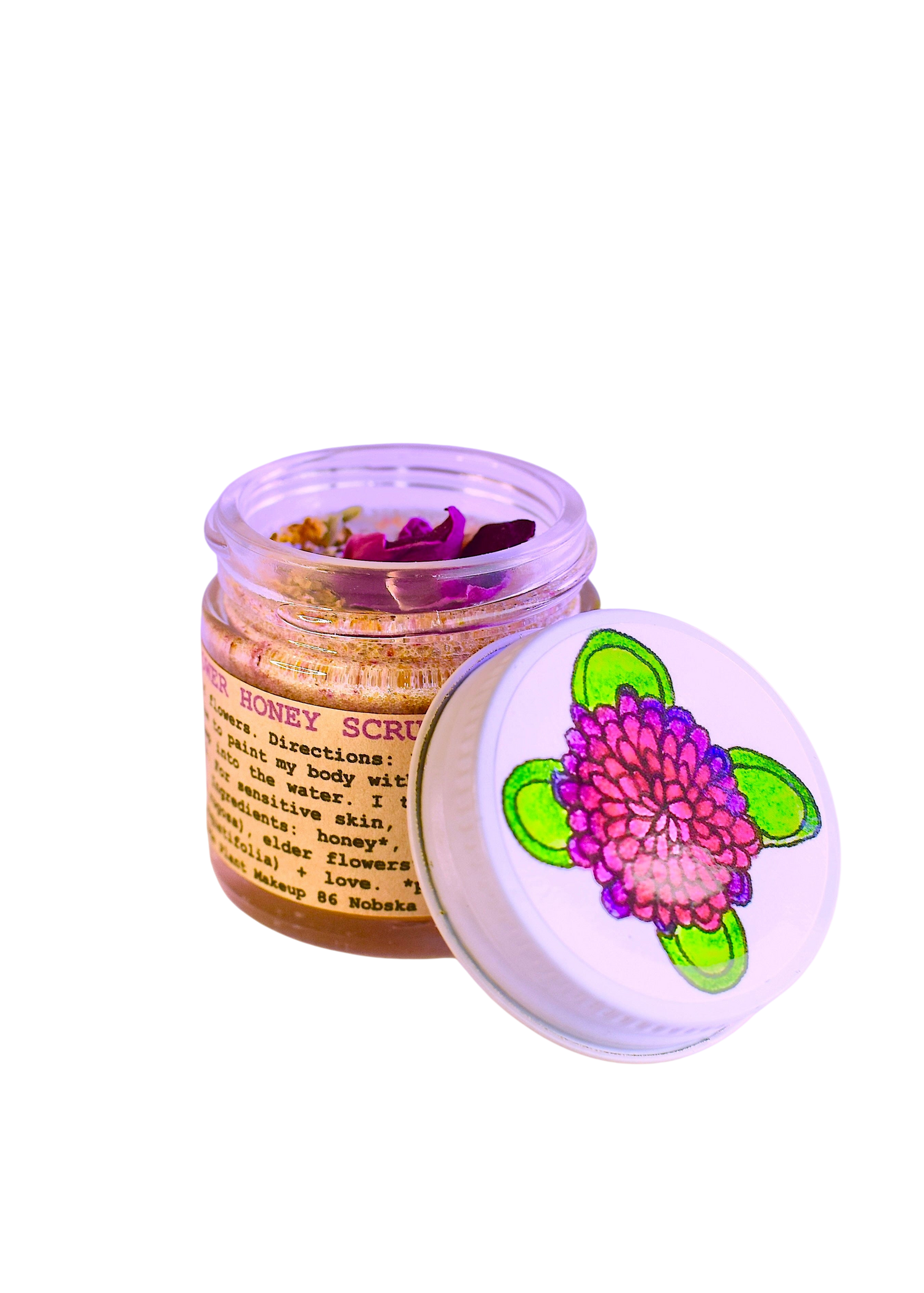 plant makeup Wild Flower Honey Scrub