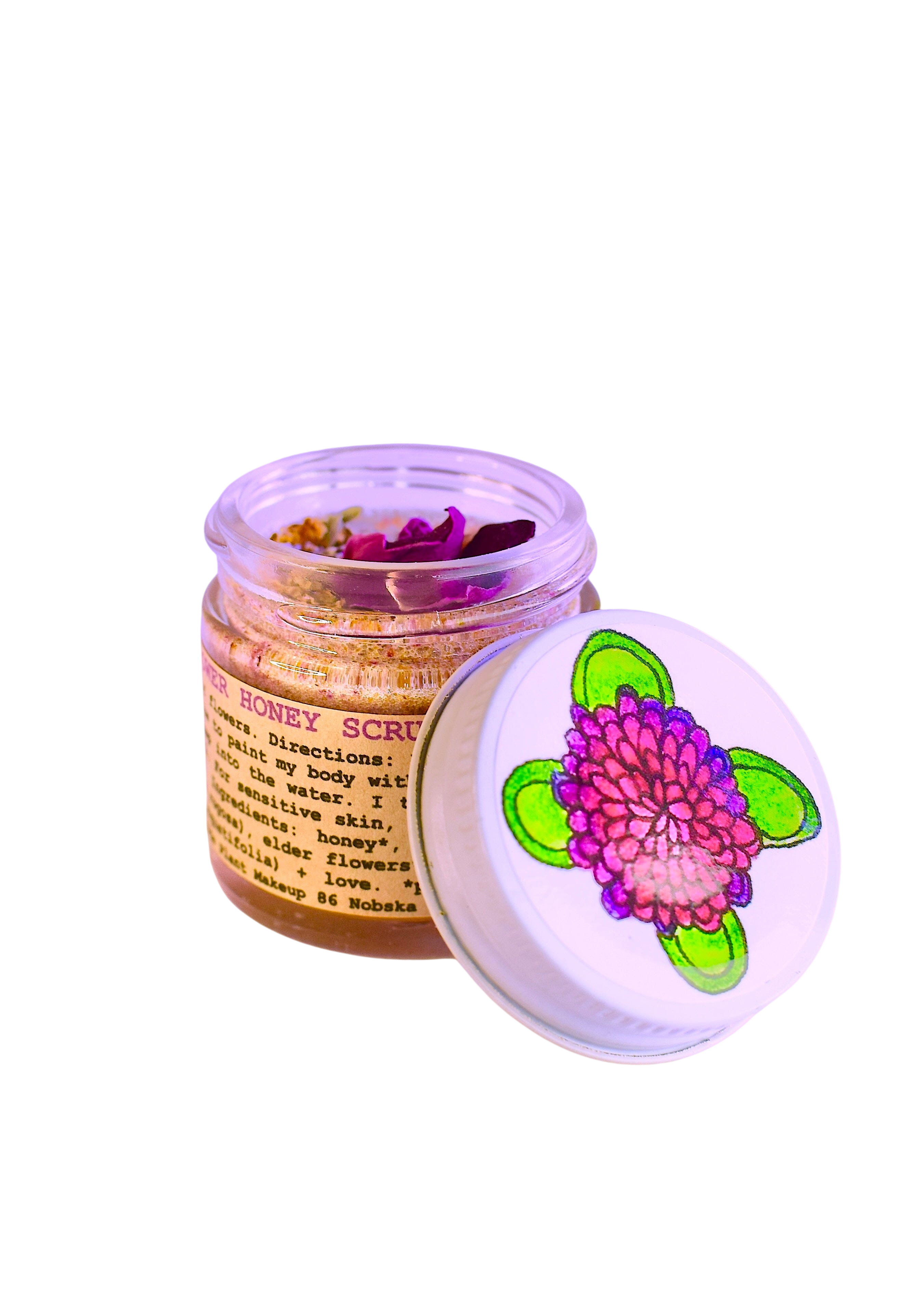 plant makeup Wild Flower Honey Scrub