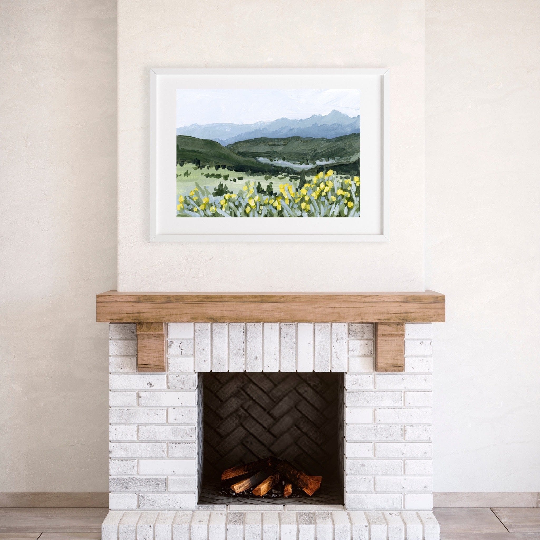 Katie Garrison Art Print "Wildflower Hike" Art Print