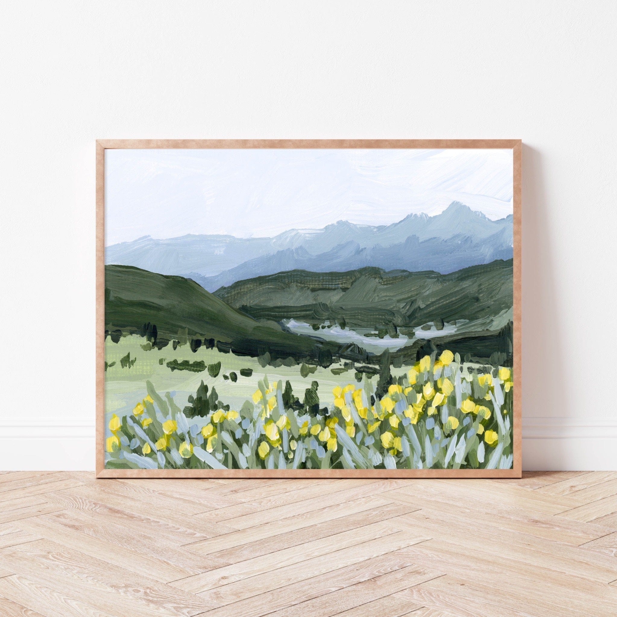 Katie Garrison Art Print "Wildflower Hike" Art Print