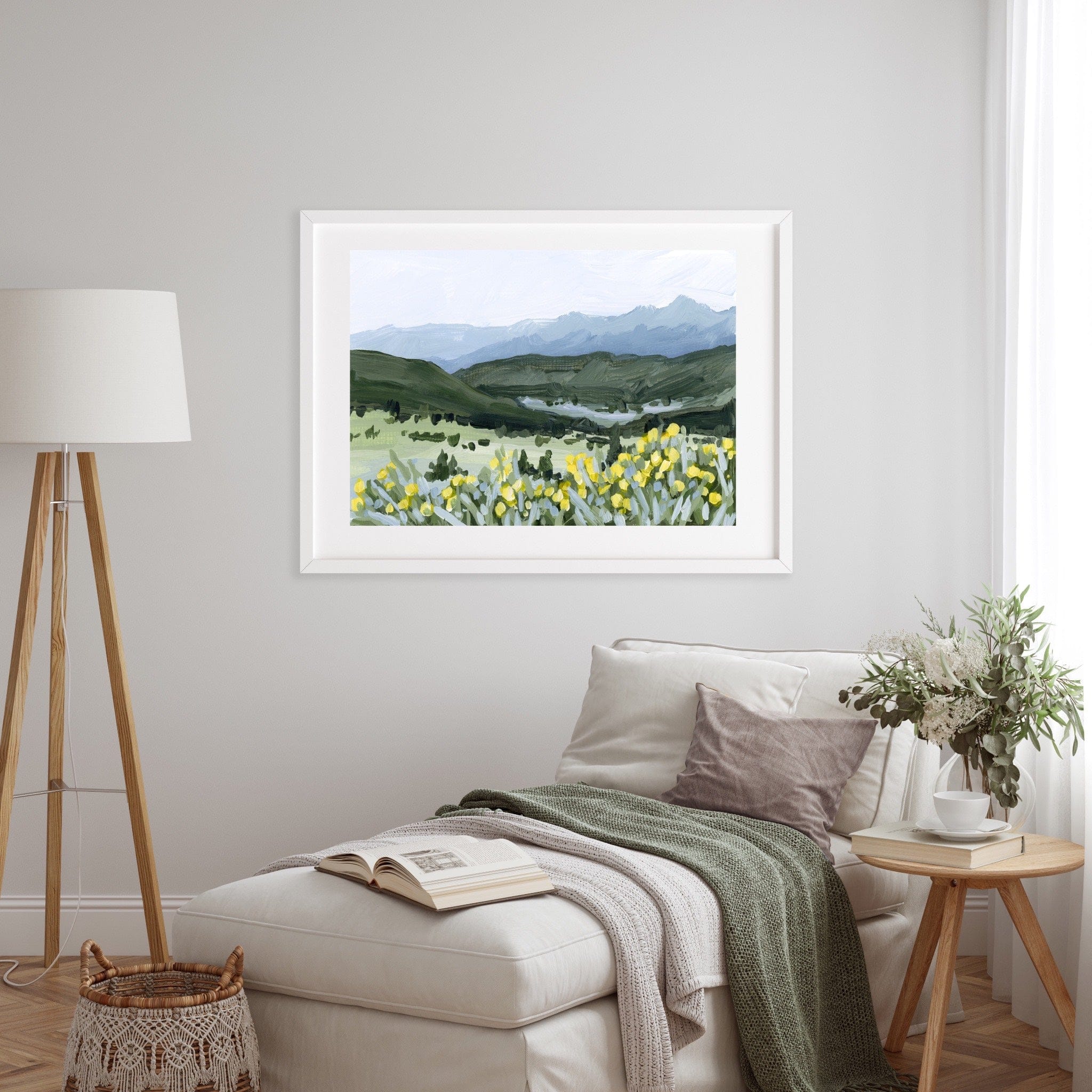 Katie Garrison Art Print "Wildflower Hike" Art Print