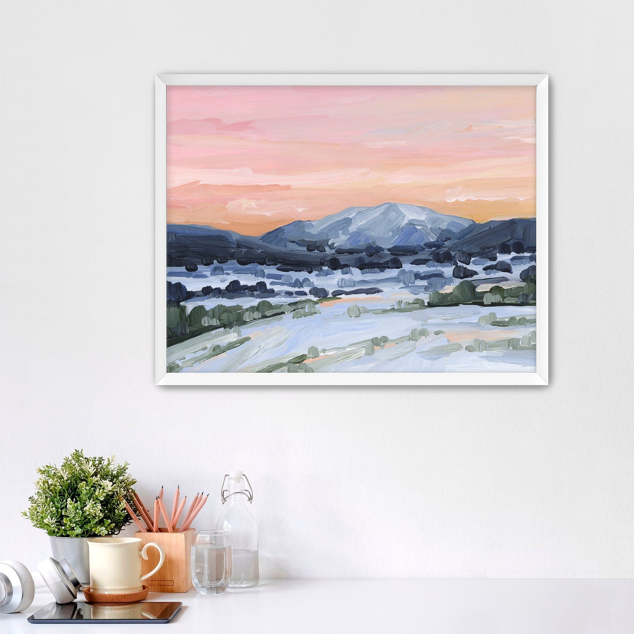 Katie Garrison Art Print Paper Print / 5x7 in / White Frame "Winter Sky" Art Print