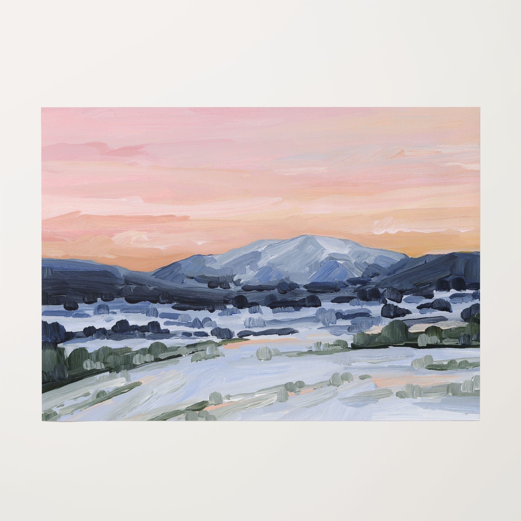 Katie Garrison Art Print Rolled Canvas / 8x10 in / No Frame "Winter Sky" Art Print