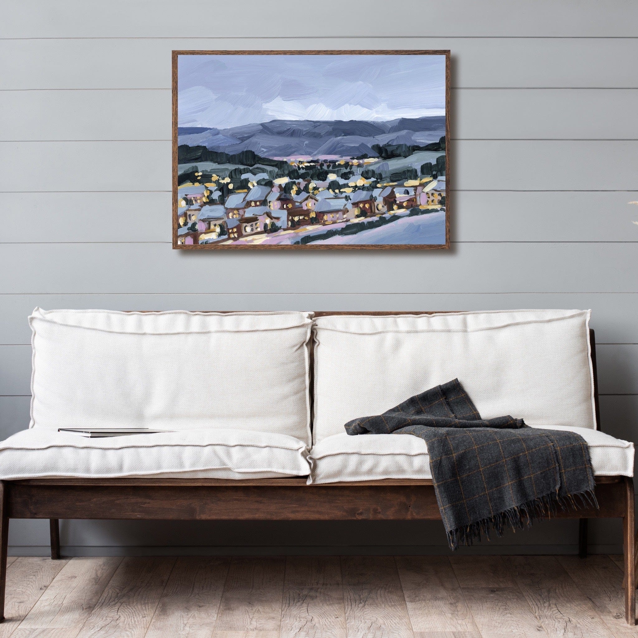 Katie Garrison Art Print "Winter Village" Art Print