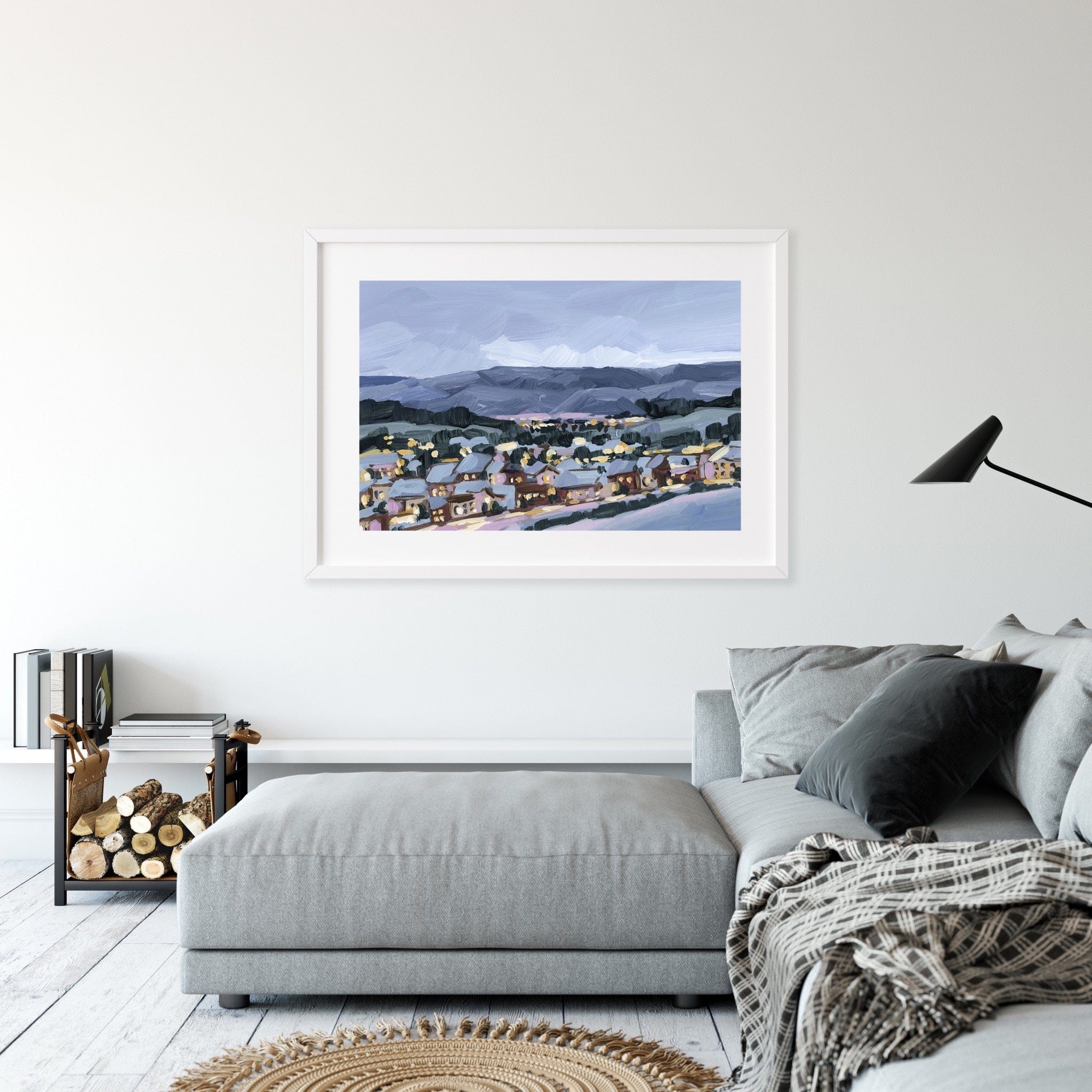 Katie Garrison Art Print "Winter Village" Art Print
