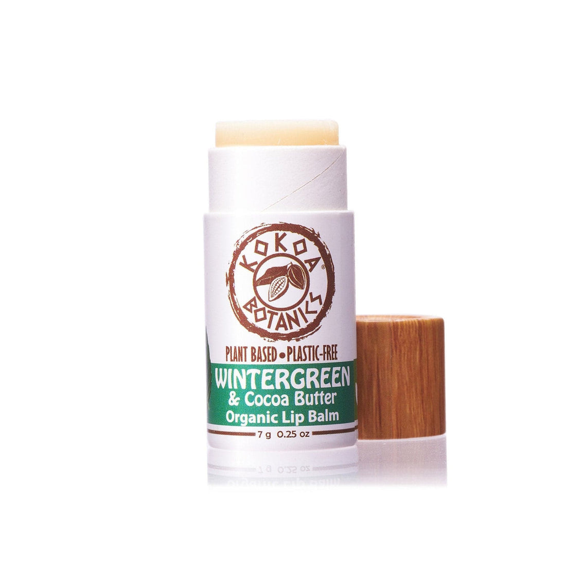 KOKOA BOTANICS Health &amp; Beauty WINTERGREEN - Natural Organic Lip Balm - Plastic-Free .25 oz