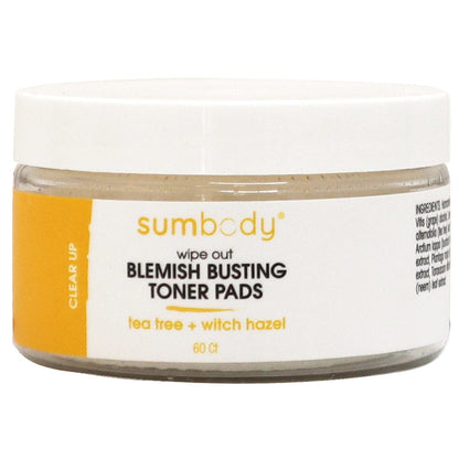 Sumbody Skincare Wipe Out Blemish Busting Toner Pads 60 Ct