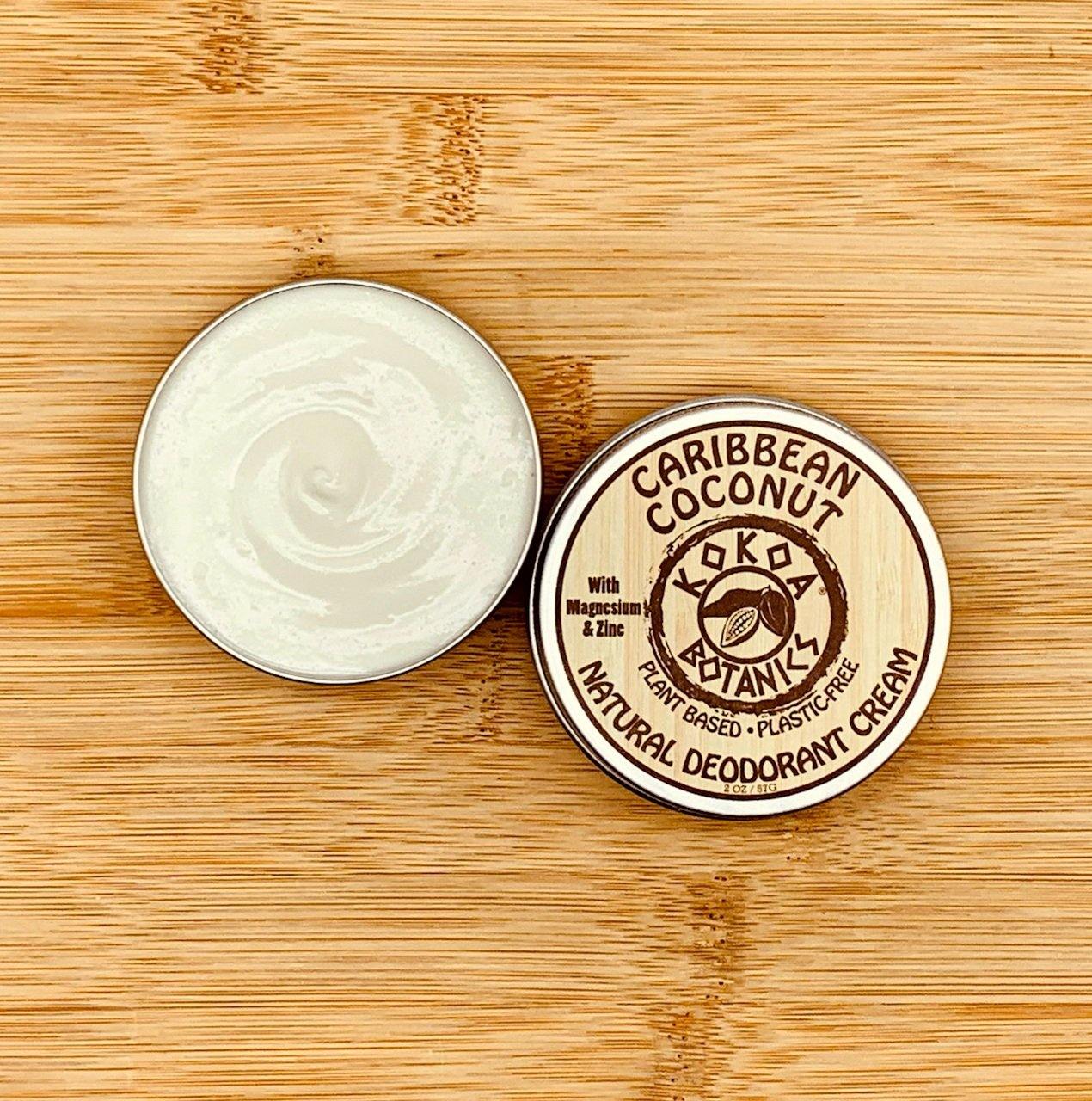 KOKOA BOTANICS Caribbean Coconut Caribbean Coconut - Natural Deodorant Cream - 2.5 oz