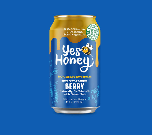 Bee Vitalized Sparkling Honey Sweetened Berry Tea - My American Goods