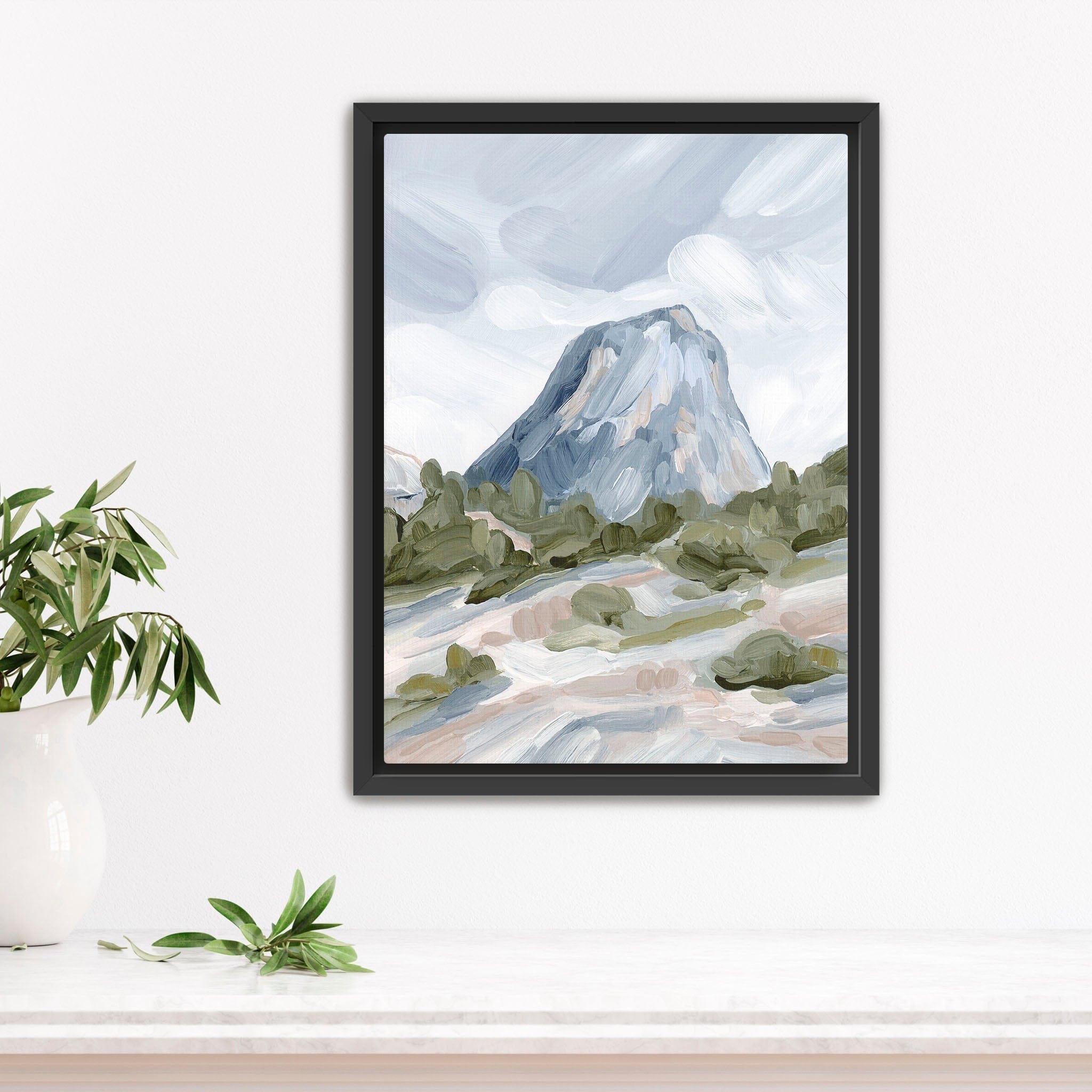 Katie Garrison Art Print Stretched Canvas / 8x10 in / Black Frame "Yosemite" Art Print