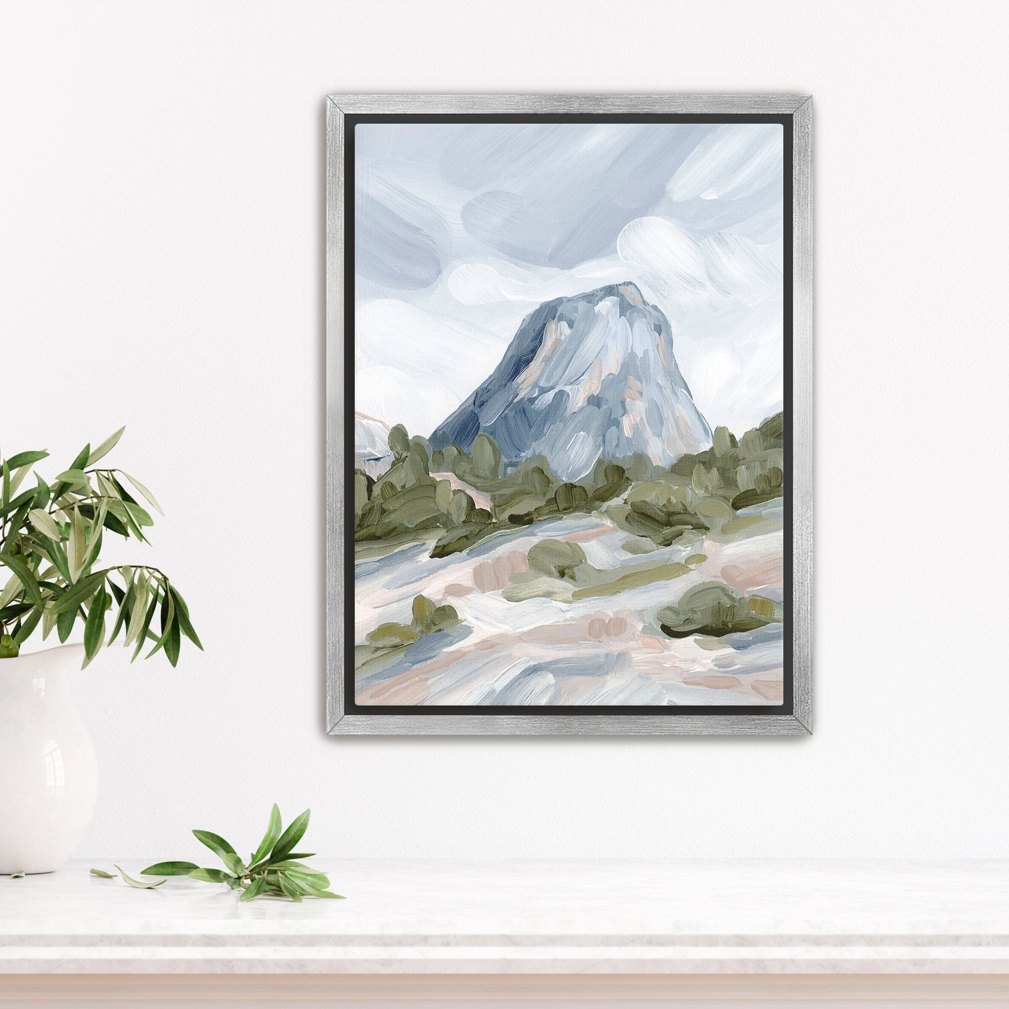 Katie Garrison Art Print Stretched Canvas / 8x10 in / Silver Frame "Yosemite" Art Print